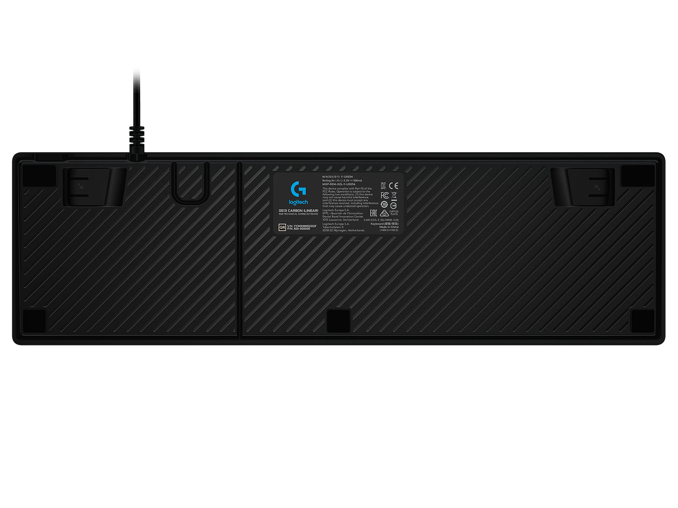 Logitech G G513 Carbon – Gaming-Tastatur – Mechanisch (GX Brown) – USB – RGB – QWERTY (Nordisch) – Graphit