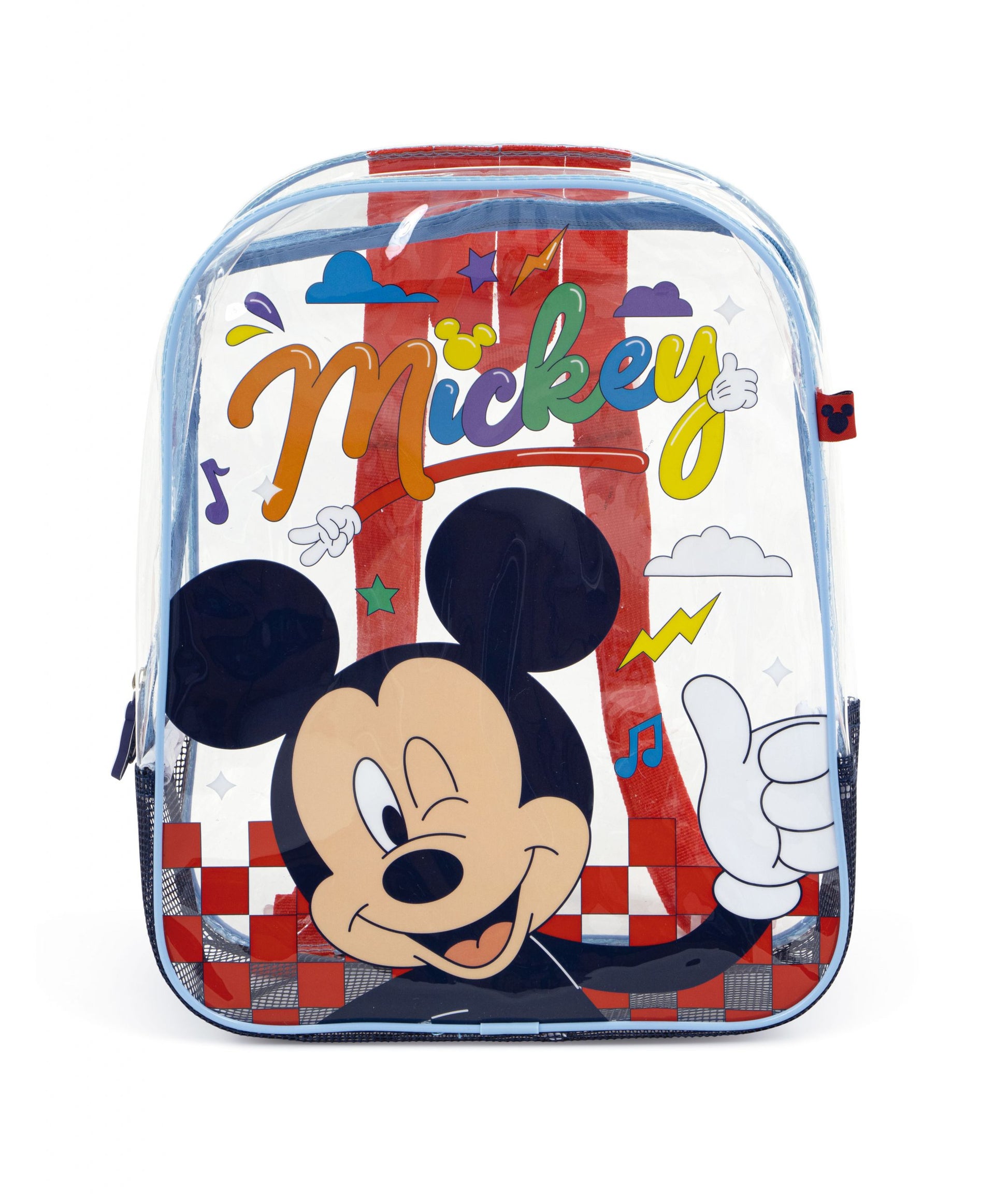 Arditex Kindergartenrucksack WD17120 – 1,7 l, Polyester/PVC – Transparent, Mickey Mouse, 310 × 230 × 250 mm