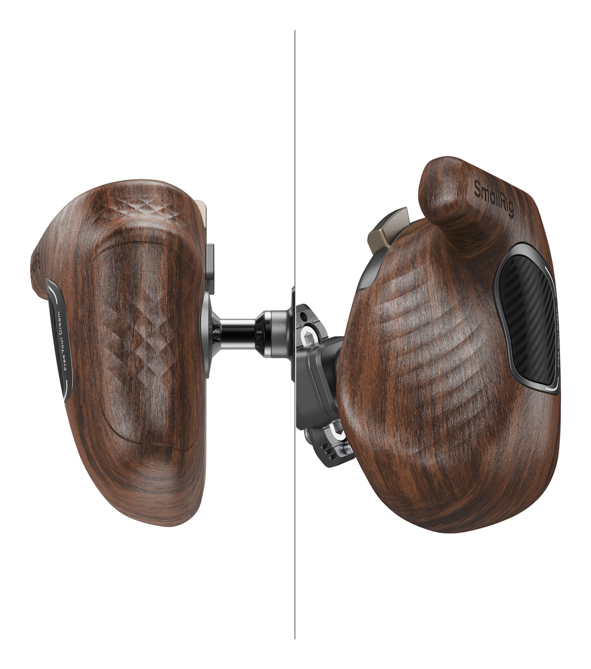 SmallRig ImageGrip 5192 Handgriff für Digitalkamera – Holzgriff mit NATO-Clamp – für viele Kameras