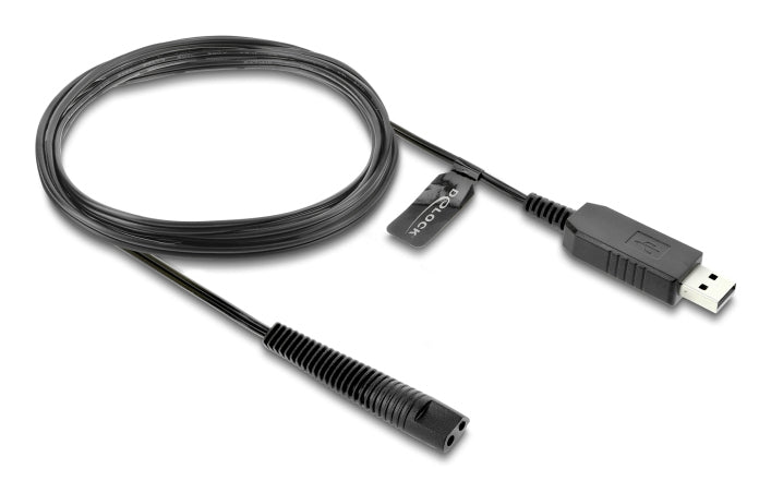 DeLOCK USB-A auf 2-polig Kabel – USB 2.0 (480 Mbit/s) – 1 m – Schwarz – für Braun Series 1, 3, 5 und mehr