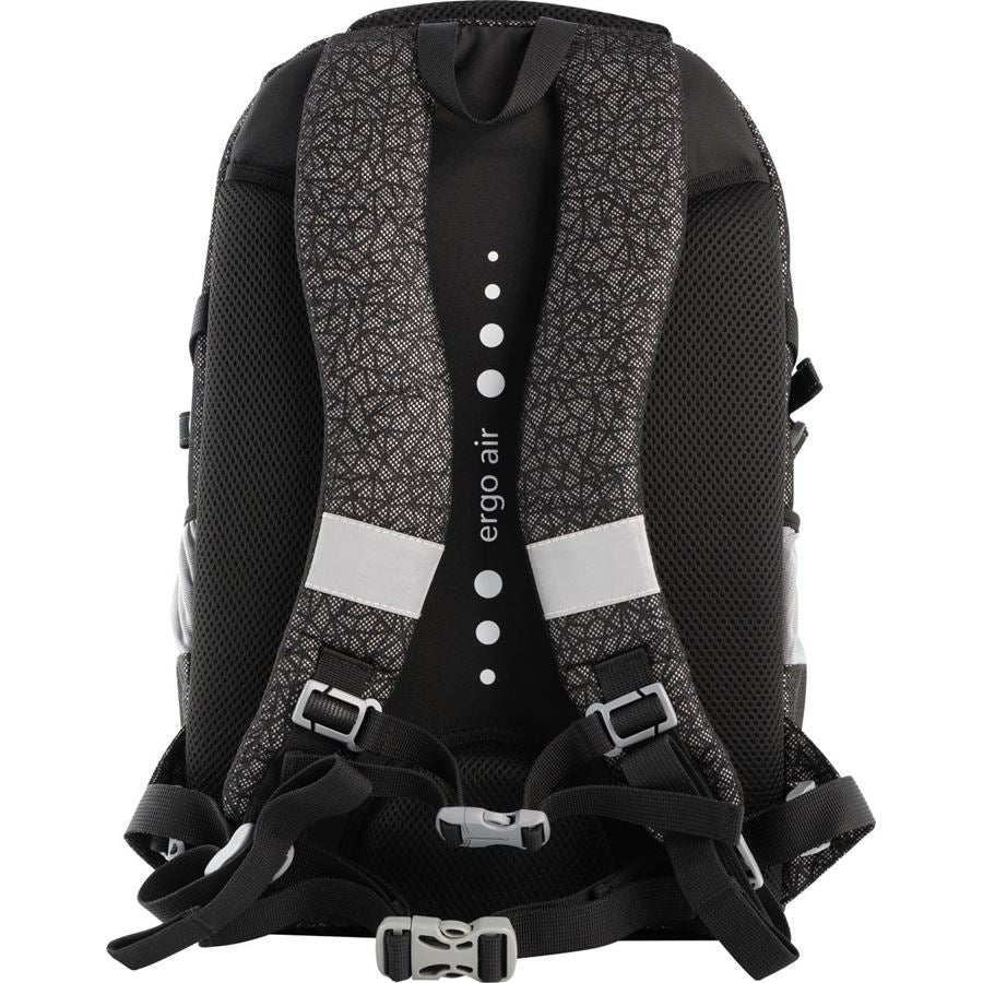 Eberhard Faber Schulrucksack, Schwarz, Grau, 30 l, 32×47×21 cm