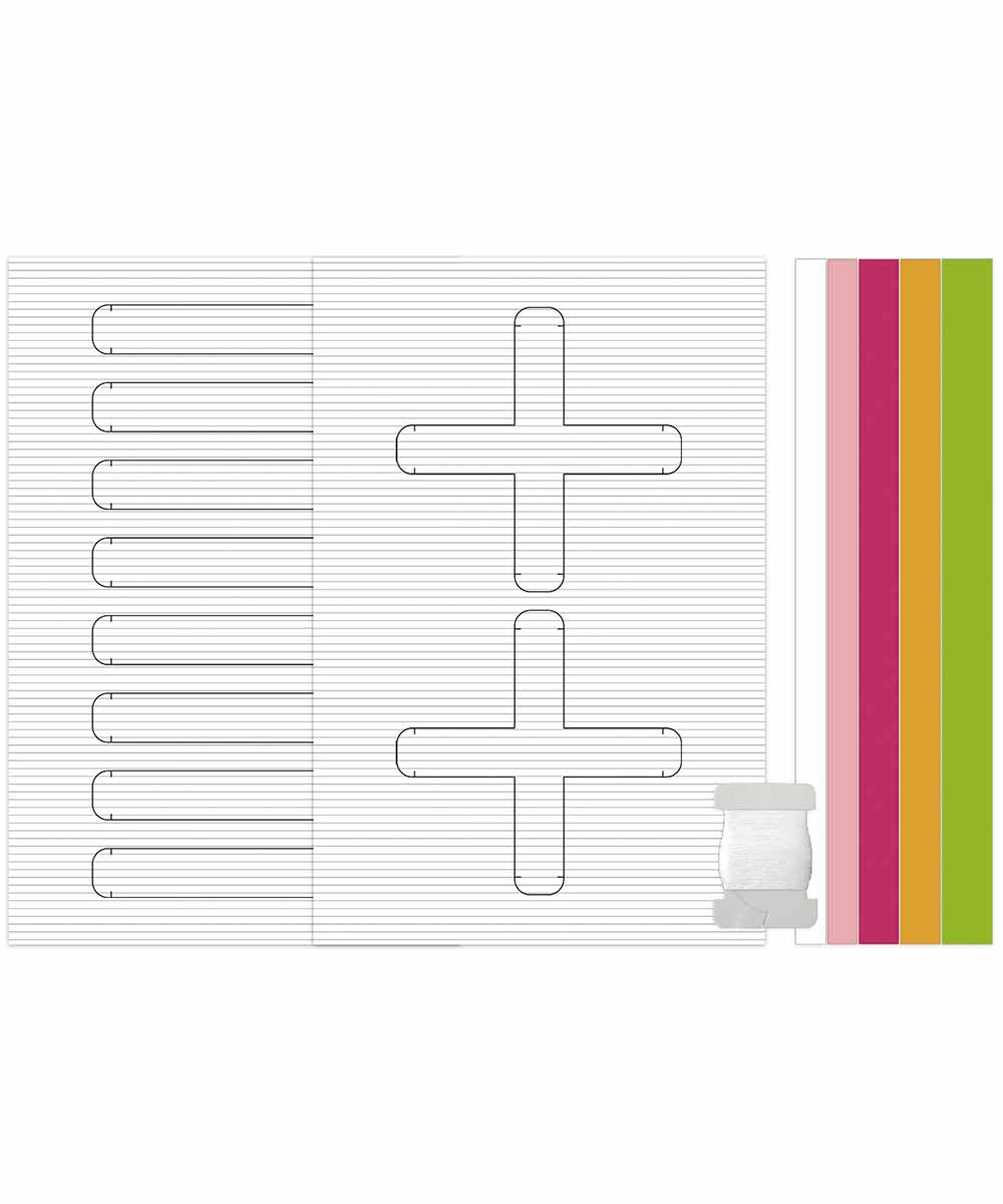 URSUS Bastelblock Hexentreppe – 25 × 35 cm, Tiere, Mehrfarbig, 300 g/m²