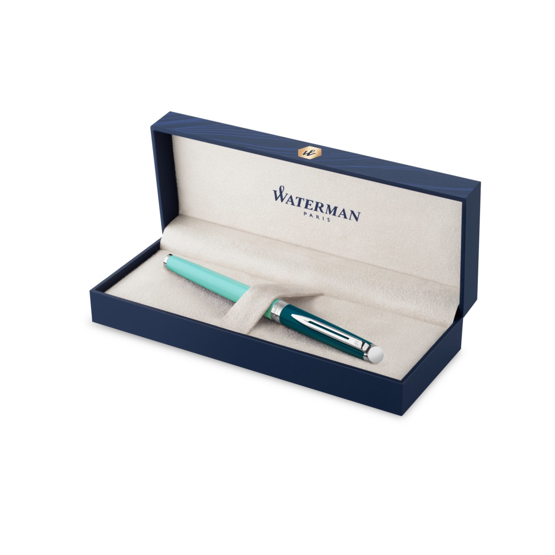Waterman Hémisphère Colour Blocking – Mittlere Feder – Blau – Palladium