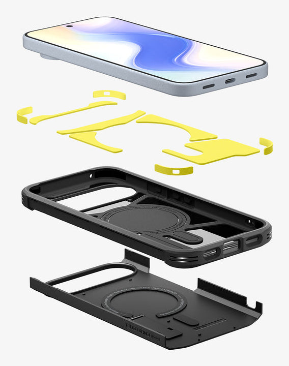 Spigen Tough Armor MagFit Rückcover – für Google Pixel 10 / Pixel 10 Pro, Schwarz, bis 1,2 m sturzsicher