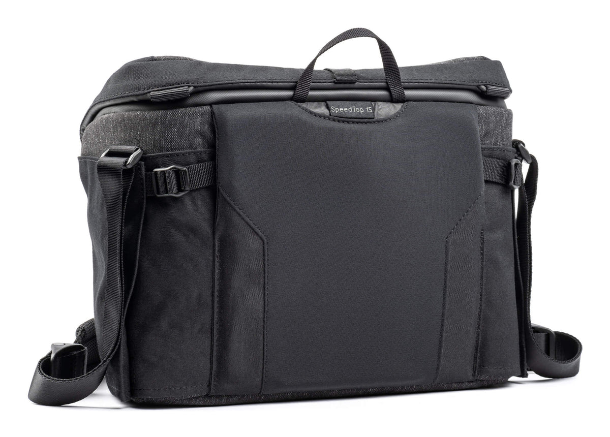 Think Tank SpeedTop Crossbody 15 – für Systemkameras, DSLRs, Objektive – Grau