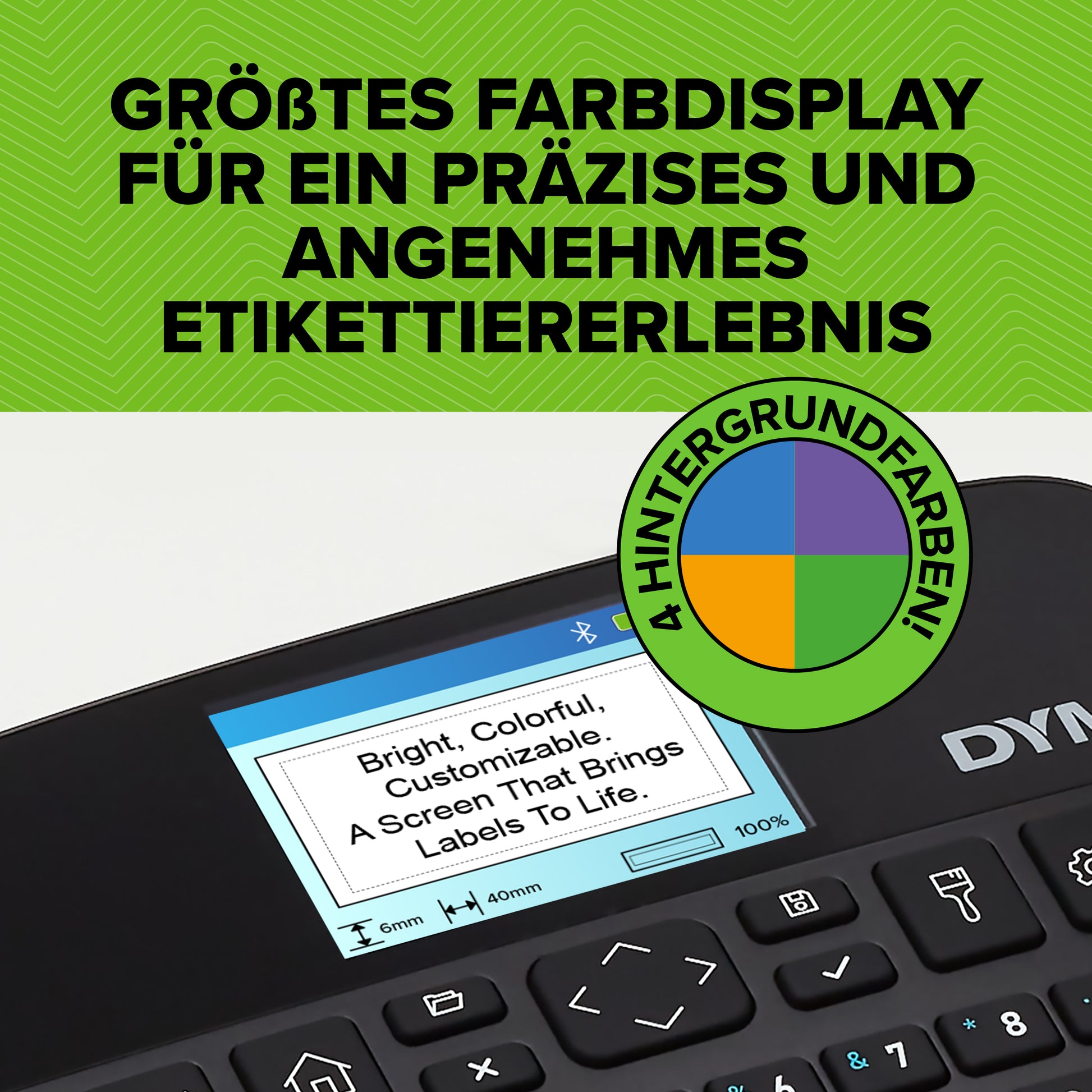 DYMO LabelManager Executive 640CB – Beschriftungsgerät, für D1-Bänder 6–24 mm, USB-C, Bluetooth, Auto-Cutter