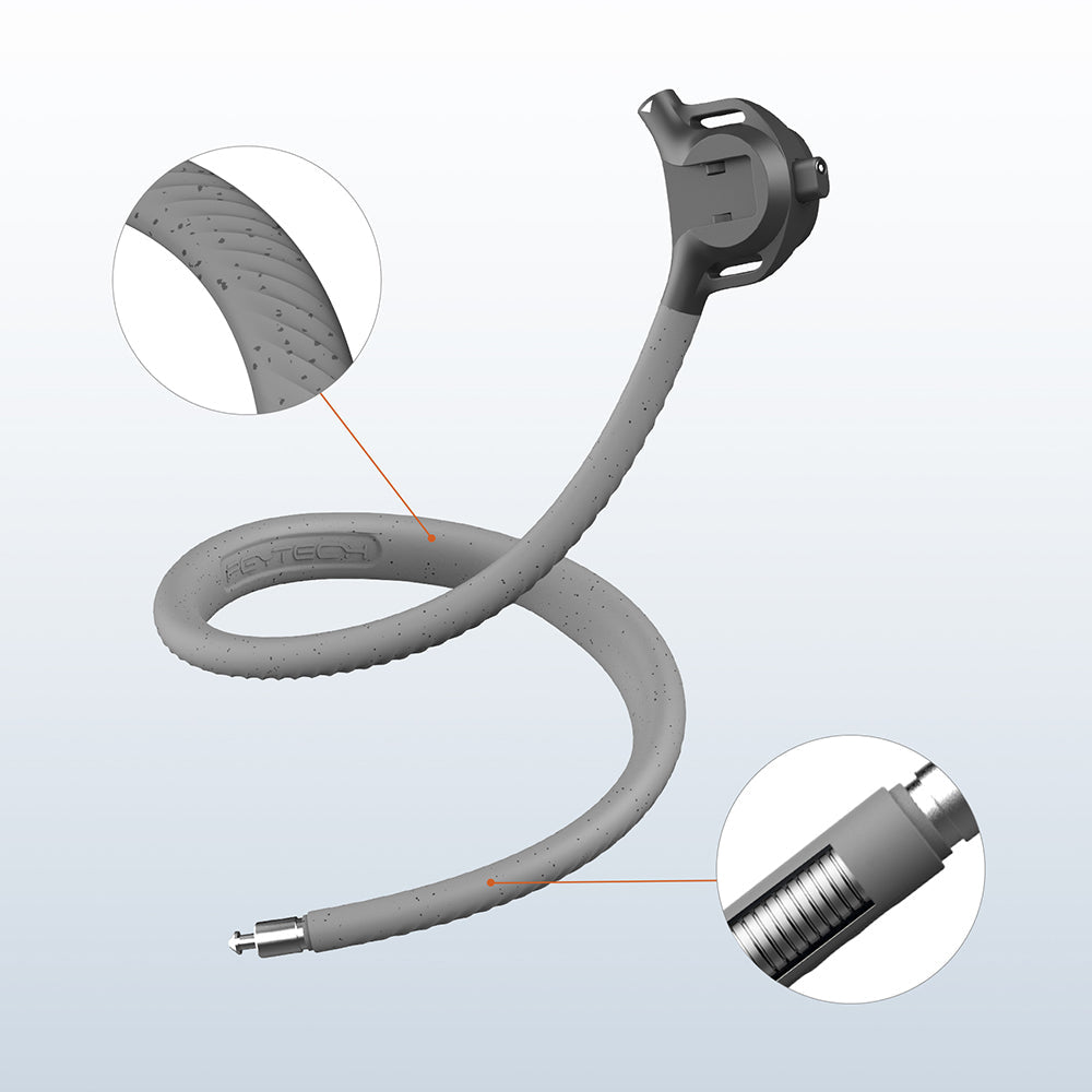PGYTECH CapLock Magnetische Halsbefestigung Max – für Action-Kameras, Smartphones – Grau/Schwarz