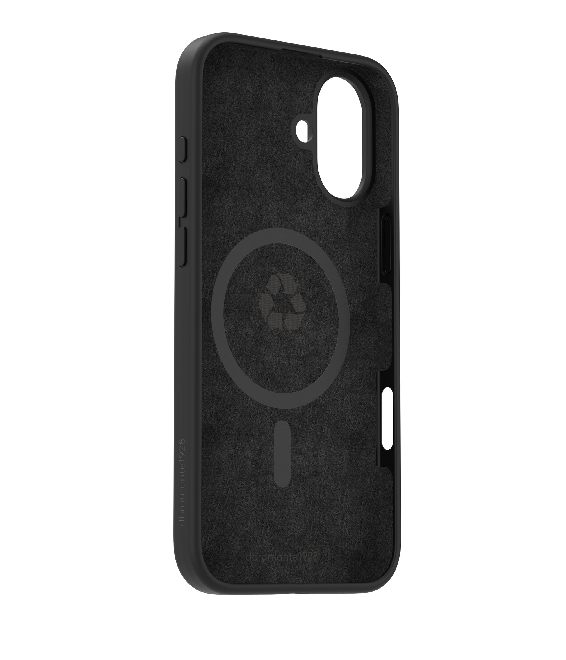 dbramante1928 Monaco Backcover – für Apple iPhone 16 Plus, MagSafe, Silikon, Night Black