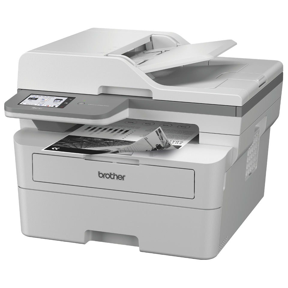 Brother Multifunktions-Laserdrucker – SW-Laser-Multifunktionsdrucker, A4, 4-in-1, Duplex, ADF, WLAN/LAN