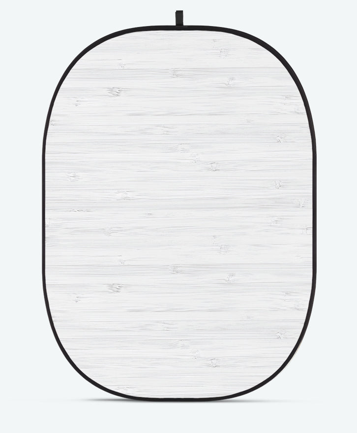 Godox CBA-WW0005 Hintergrundstoff – faltbar, Holzoptik, 1500 × 2000 mm – Weiss/Braun/Grau – mit Tragetasche