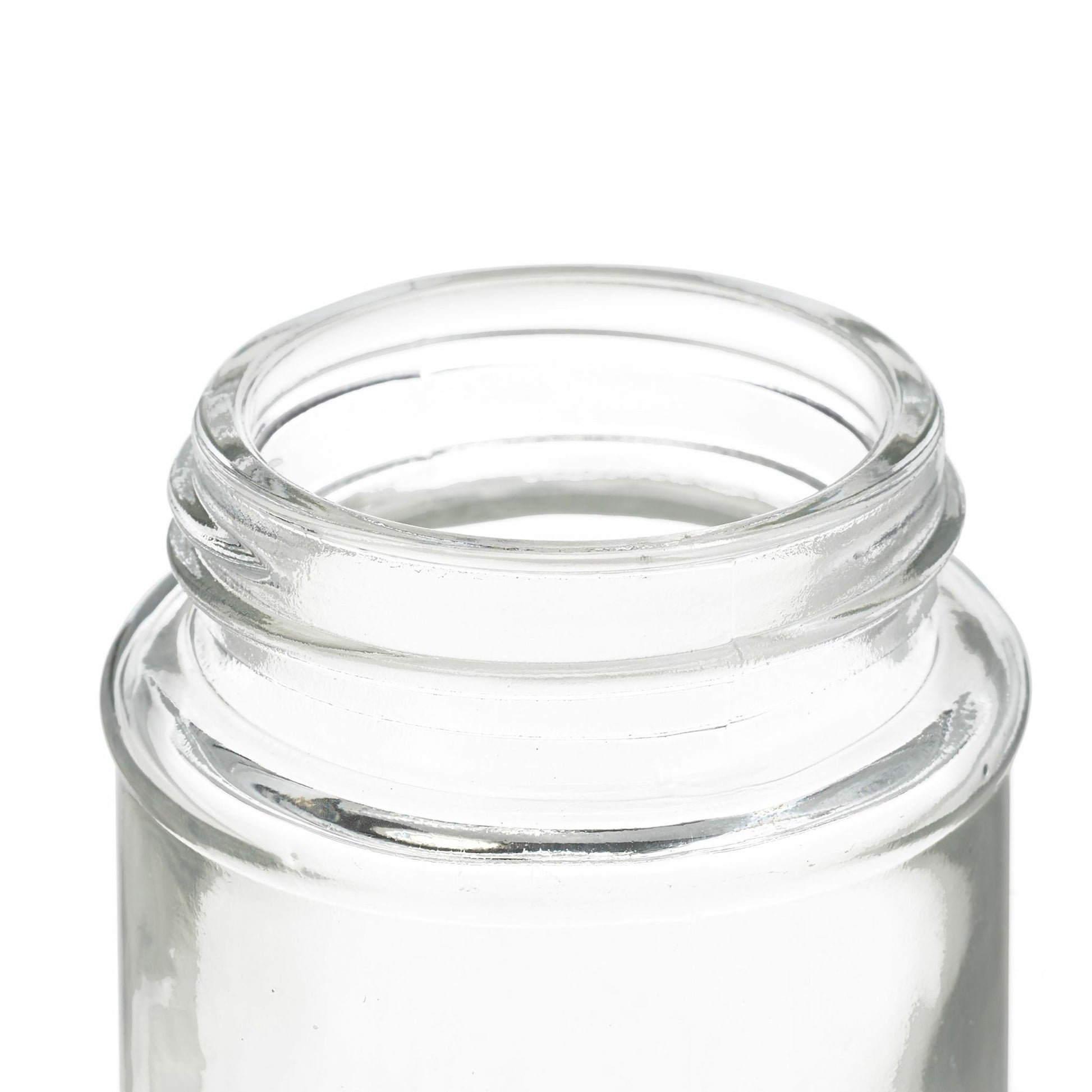 Relaxdays Streudose 90 ml, Ø 5 × 8,5 cm, Glas/Edelstahl/Kunststoff, transparent/silber