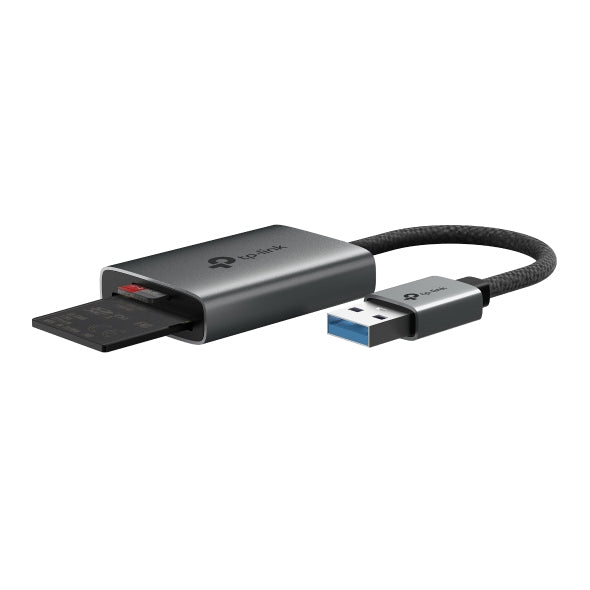 TP-Link USB-C-Kartenleser – SD/microSD – USB 3.2 Gen 1 (5 Gbit/s) – Grau – für Android, iOS und mehr