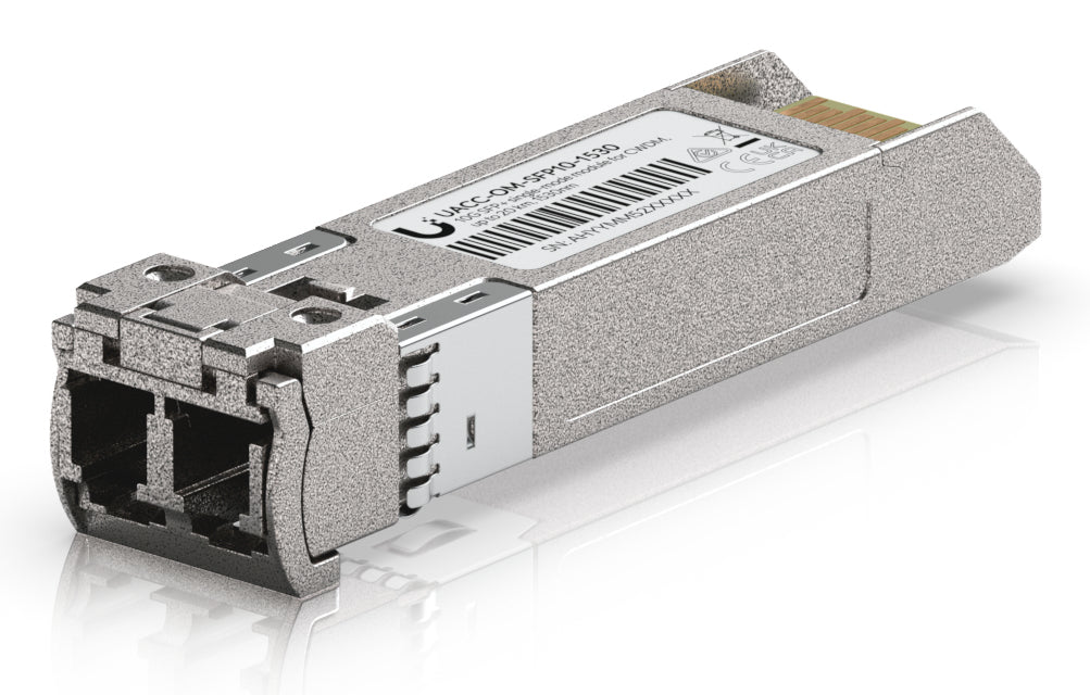 Ubiquiti SFP+ Transceiver – 11,3 Gbit/s, CWDM 1530 nm, LC (UPC), Single-Mode, 20 000 m, Grau