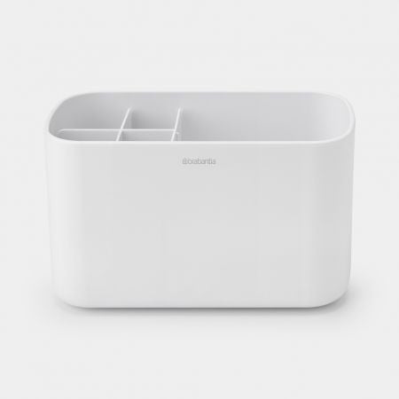 Brabantia Aufbewahrungsbox (Bad) ReNew – Kunststoff, 19,7×9,8×11 cm, Weiss