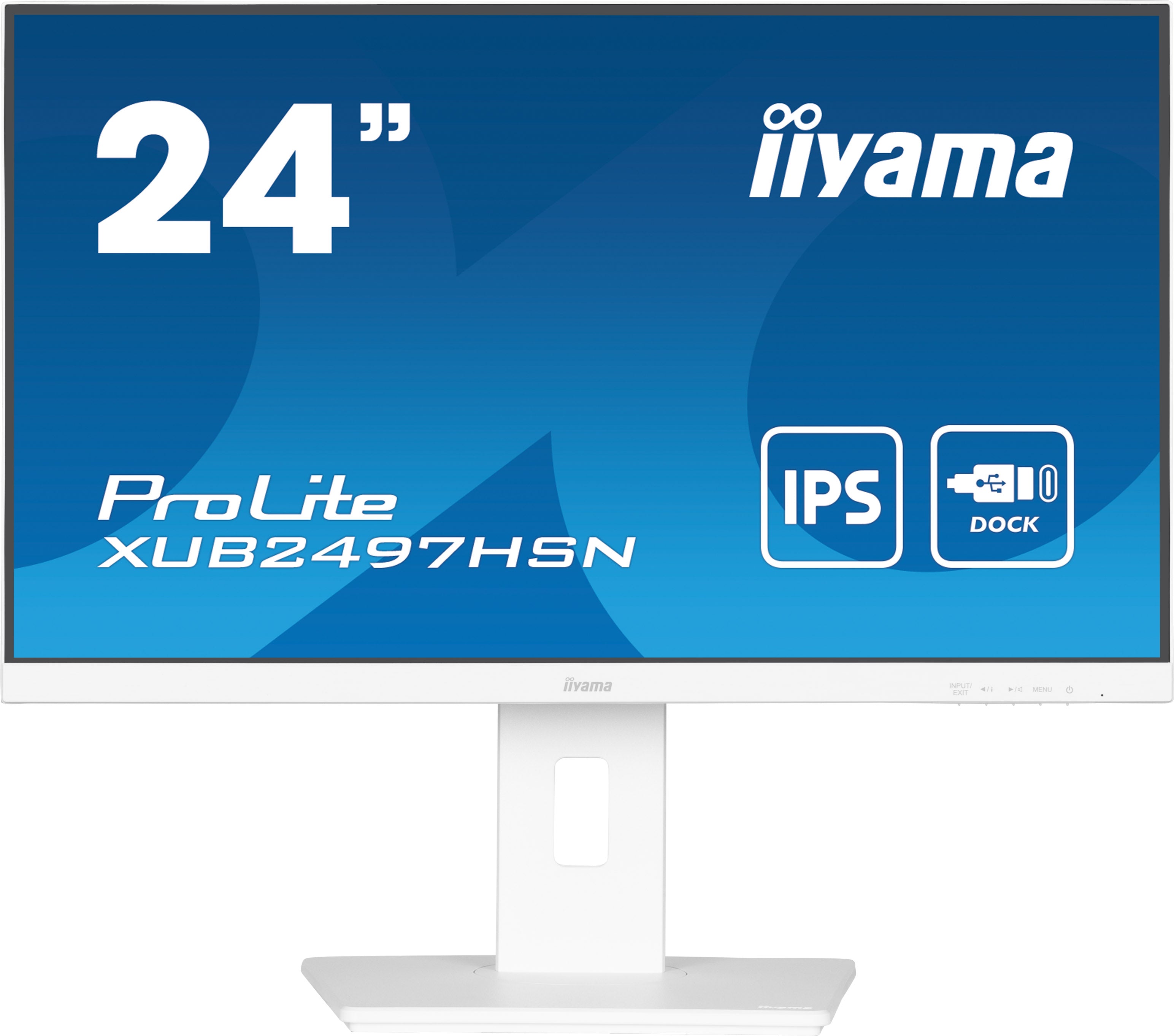 iiyama XUB2497HSN-W2 – 23,8", 1920 × 1080 (Full HD), IPS, 100 Hz, USB-C 65 W, KVM, LAN