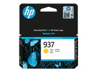 HP 937 Gelb Tintenpatrone (Original) – 800 Seiten – für HP OfficeJet Pro 9110/9120/9130, 9720/9730