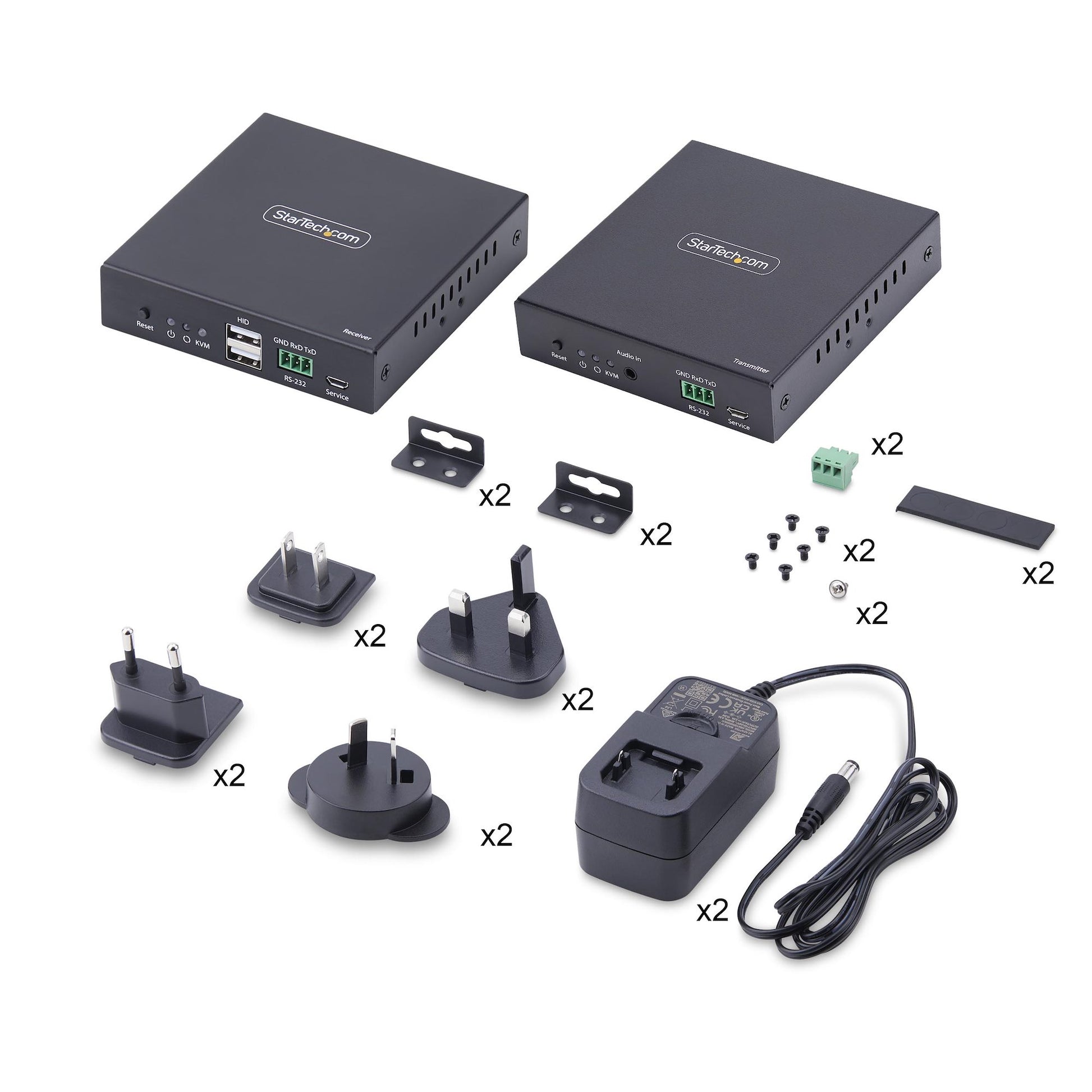 StarTech.com HDMI KVM-Extender-Set – 4K/60 Hz, USB Typ-C & USB 2.0, über Cat 6