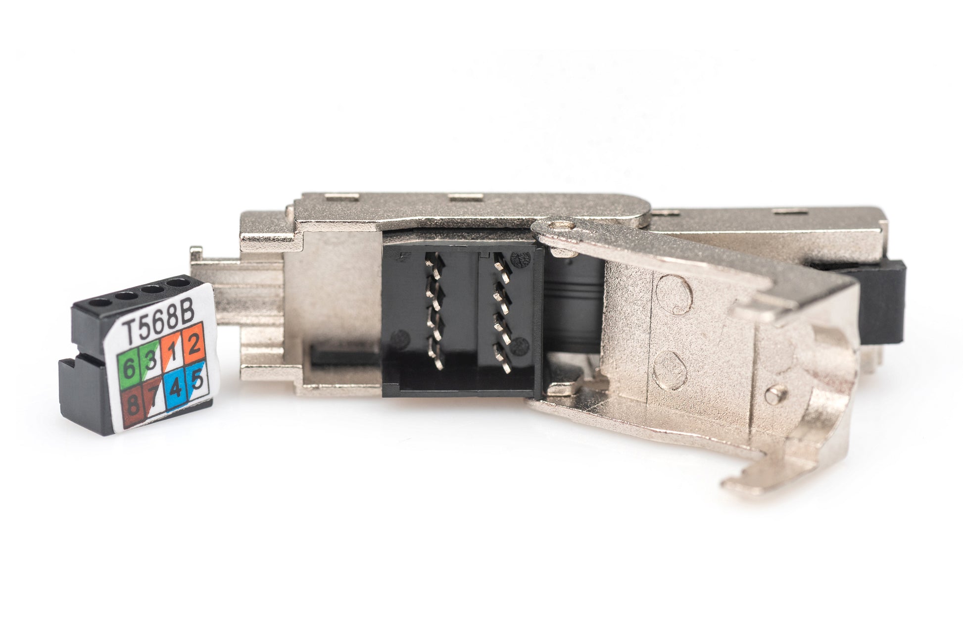 Digitus CAT 6A Feldstecker – RJ-45, STP, Gerade, Weiblich, Silber