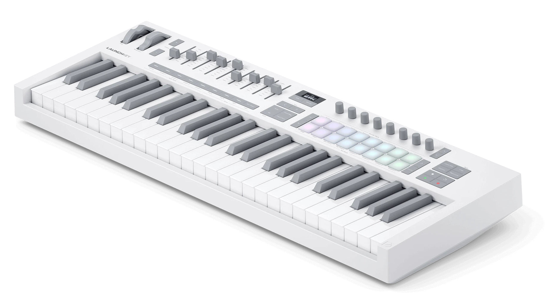 Novation Launchkey 49 – MIDI-Tastatur – kabelgebunden (USB-C) – Weiss