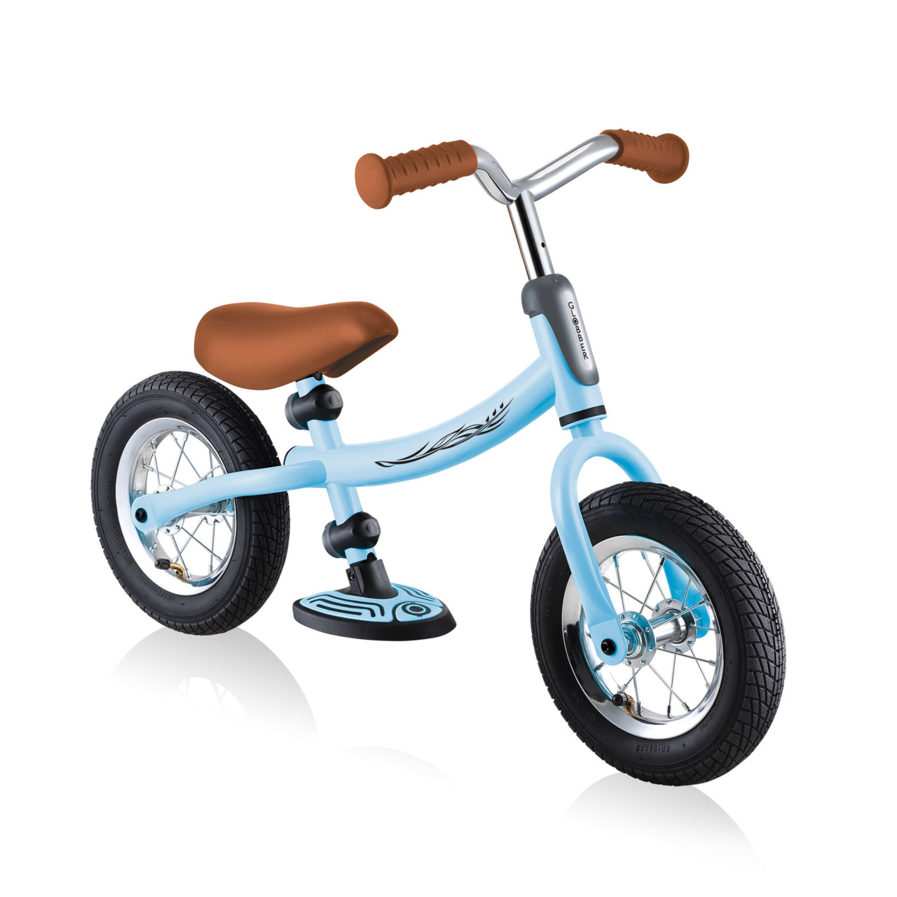 Globber GO BIKE AIR Aufsitzlaufrad – Luftreifen Ø 25,4 cm, verstellbar – ab 3 Jahren – Hellblau