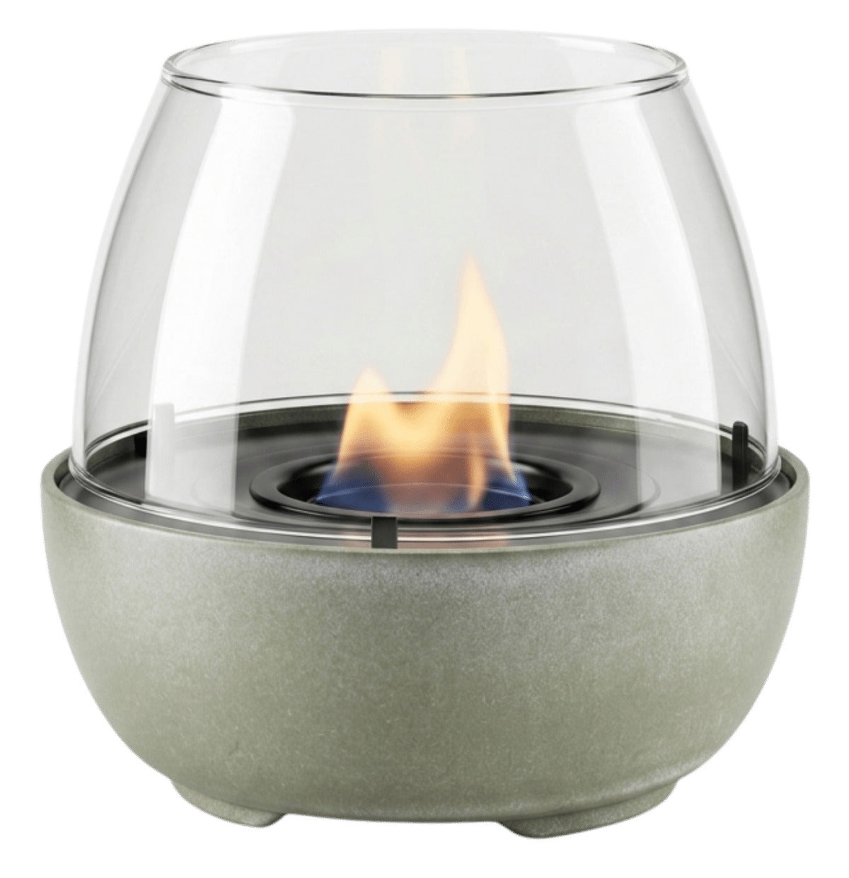 Tenderflame Tischkamin Tulip 18 – Ø 18 × 18 cm – Porzellan, grün