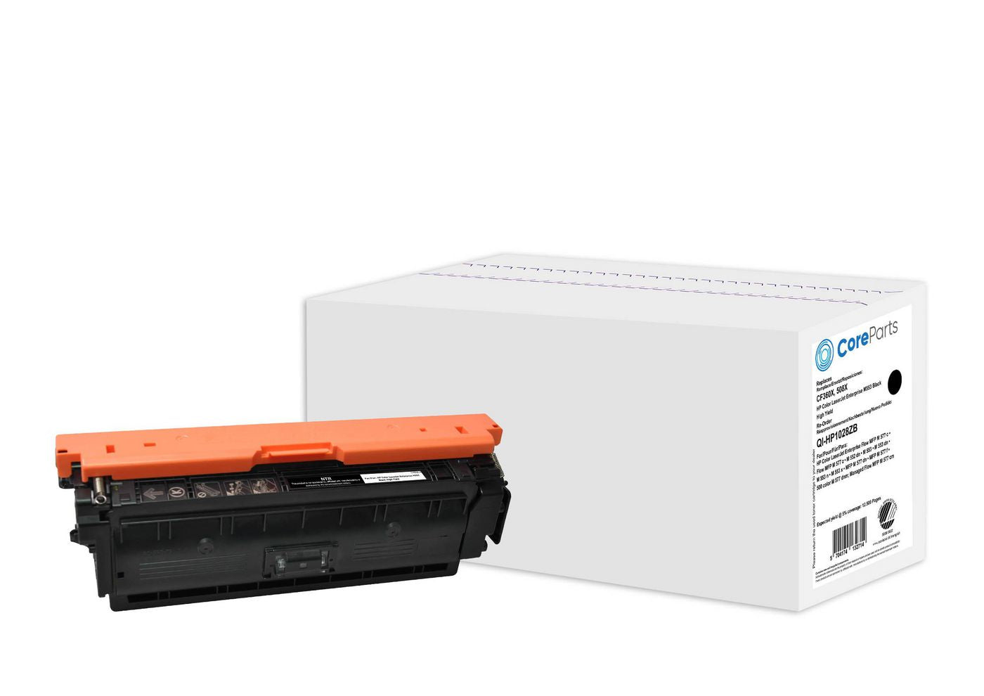 CoreParts Toner CF360X – Schwarz, 12500 Seiten – für HP Color LaserJet Enterprise M553 (508X)