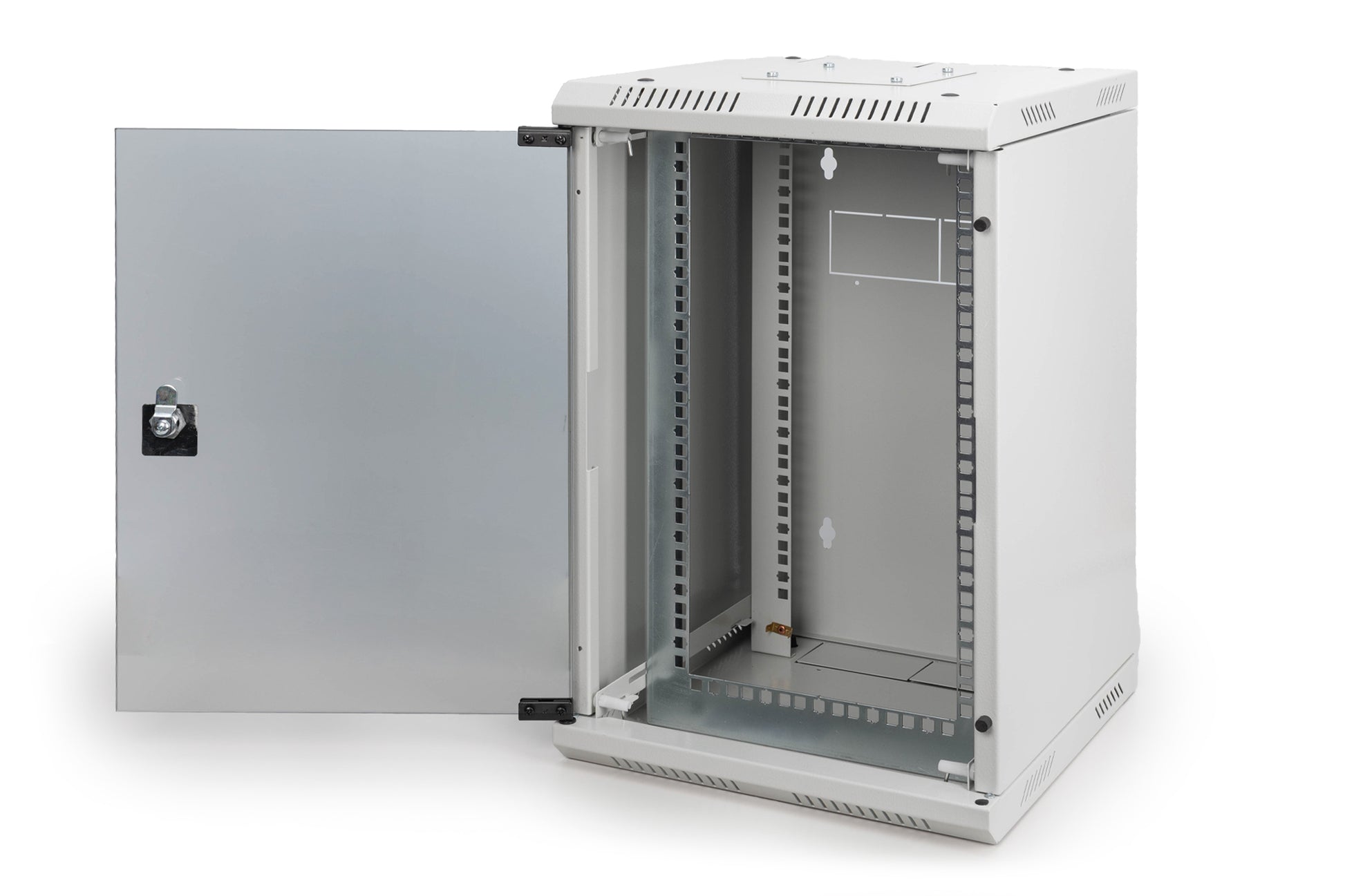 Digitus 10" Wandverteiler 10U, IP20, abschliessbar, 350 × 350 × 550 mm, grau, Stahl