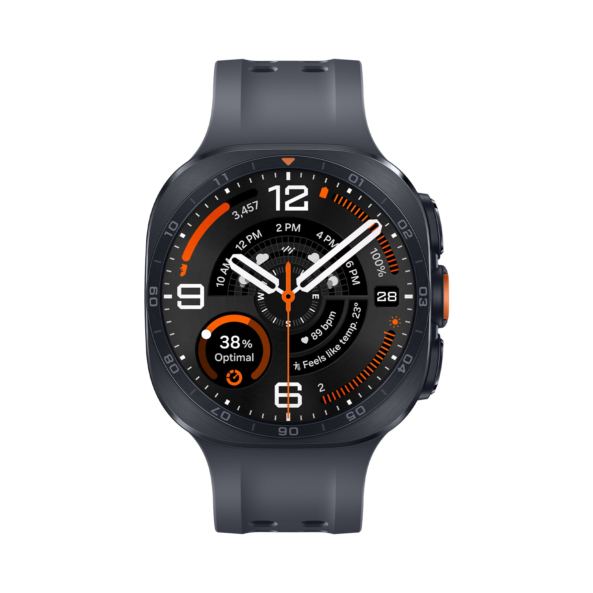 Samsung Galaxy Watch Ultra 2 47 mm GPS + Cellular – Titan Grau, 100 m, für Android