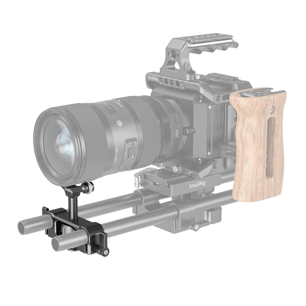 SmallRig 2727 Objektivstütze 15 mm LWS – Aluminium, Schwarz