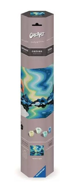 Ravensburger CreArt – Malen-nach-Zahlen-Set Northern Lights – Leinwand – ab 14 Jahren