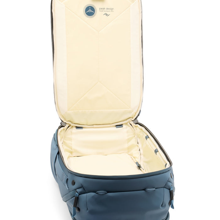 Peak Design Notebook-Rucksack Travel Rucksack – 35–45 l, wasserfest, Nylon – Blau, 330 × 560 × 240 mm