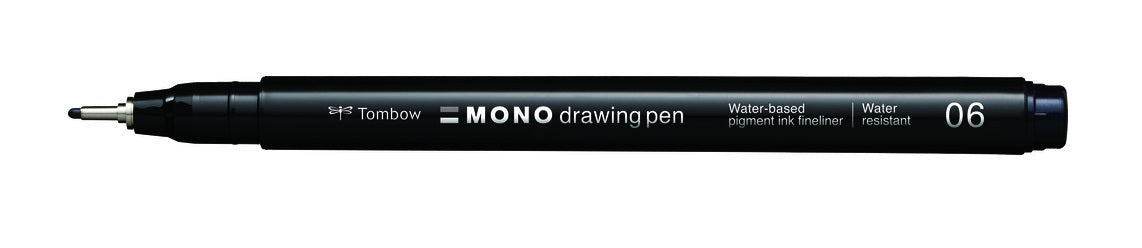 Tombow MONO Drawing Pen Fineliner – 0,5 mm, Schwarz