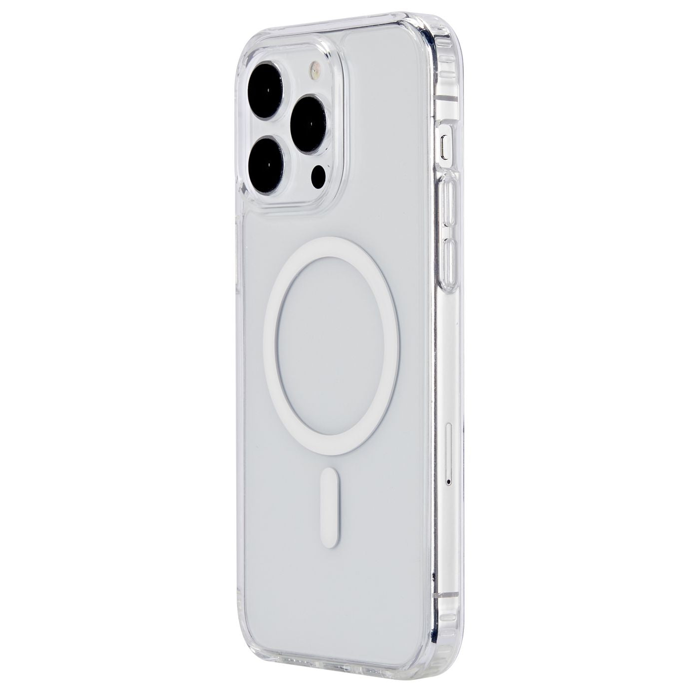 eSTUFF BERLIN Backcover – für Apple iPhone 15 Pro, MagSafe, TPU, Transparent, stossfest