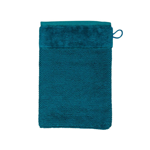 MÖVE Waschlappen Bamboo Luxe – 15 × 20 cm, Blaugrün, 60% Baumwolle/40% Viskose, 630 g/m²