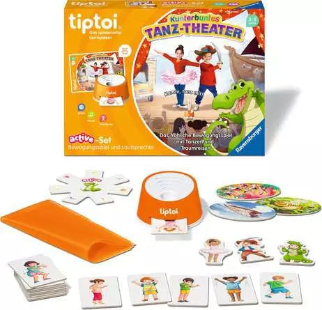 Ravensburger active Set Tanz-Theater22 – Brettspiel, 1–6 Spieler, ab 3 Jahren, 10 Min., DE