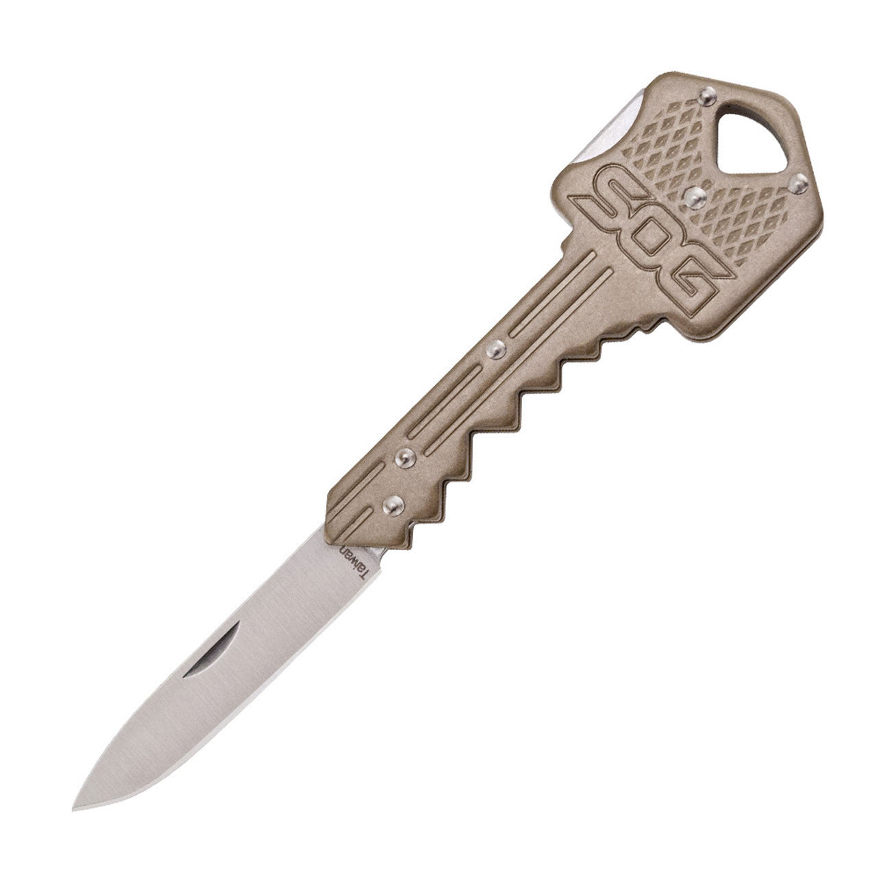 SOG KEY102-CP Schlüsselmesser – Klingenlänge 38 mm, Gesamtlänge 102 mm