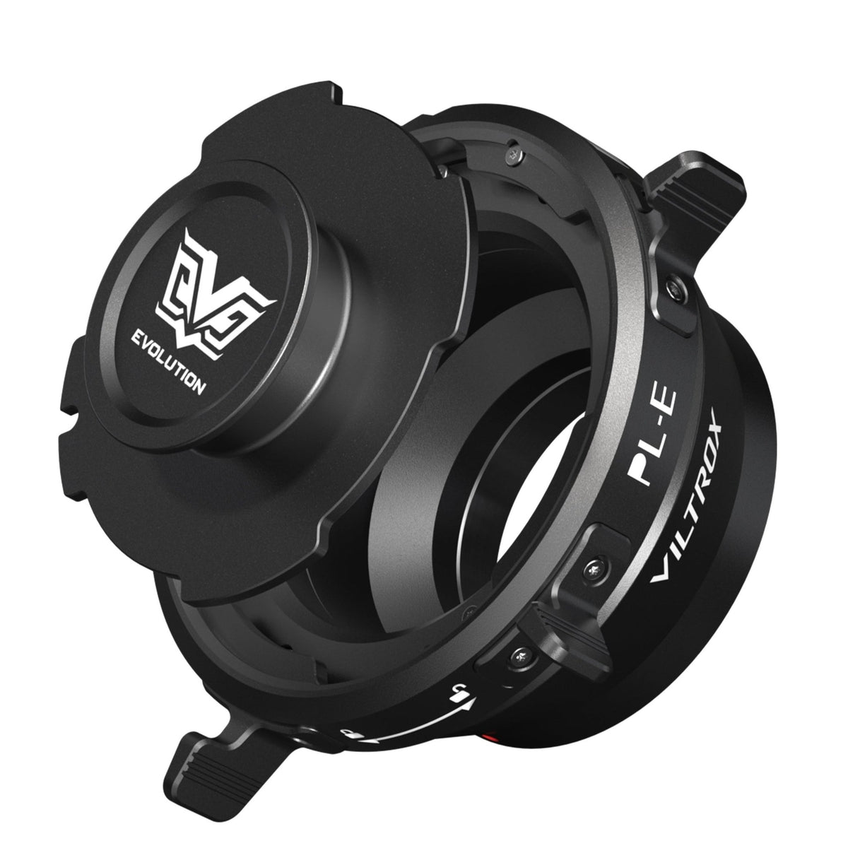 VILTROX PL-zu-GFX-Adapter – Aluminium/Edelstahl, 245 g, 102 × 96,5 × 83 mm – für Fujifilm – Schwarz