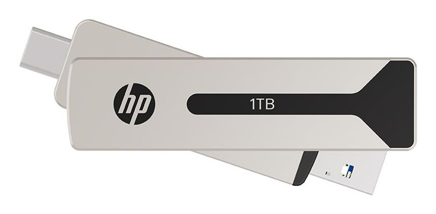 PNY 911 Pro – für USB Type-C/USB Type-A, USB 3.2 Gen 2, 1 000 MB/s Lesen, 900 MB/s Schreiben, Silber