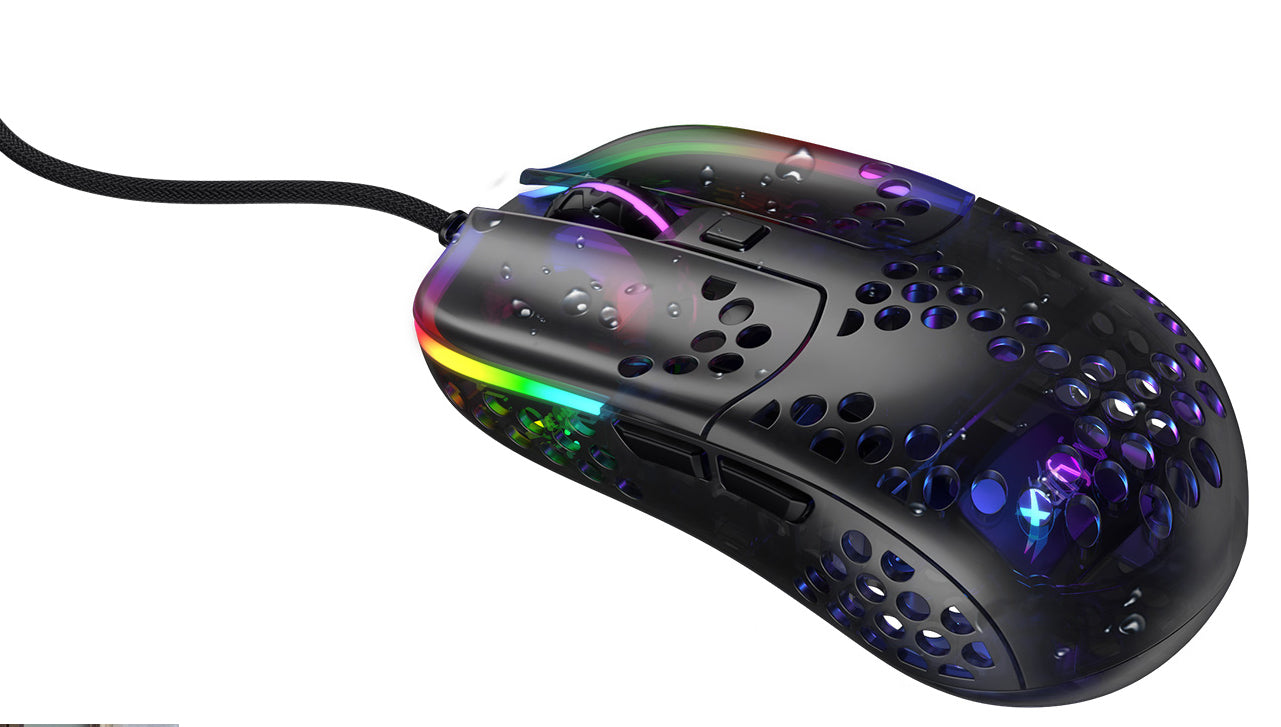CHERRY XTRFY MZ1 – Gaming-Maus – Kabelgebunden (USB‑A), 16000 DPI, RGB-Beleuchtung, beidhändig, Schwarz