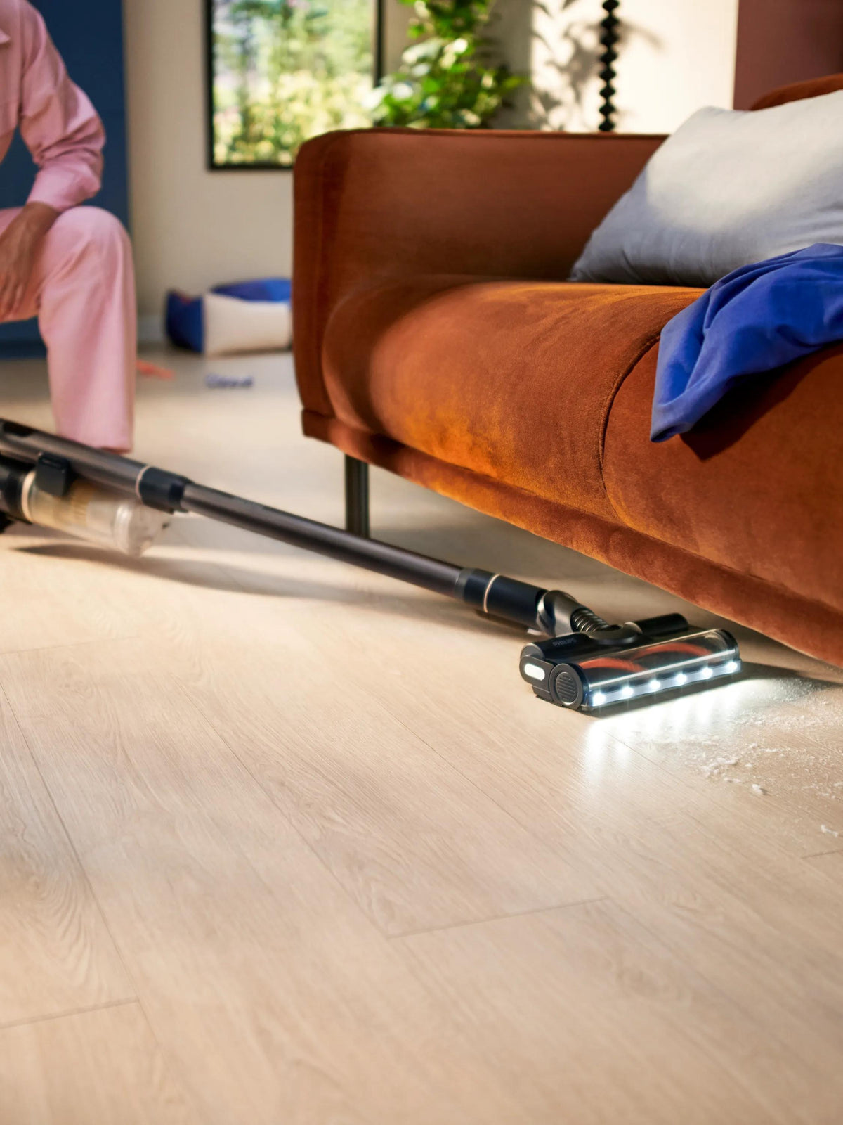 Philips Akkustaubsauger XC8057/01, 2-in-1 – 80 min, Behälter 0,60 l