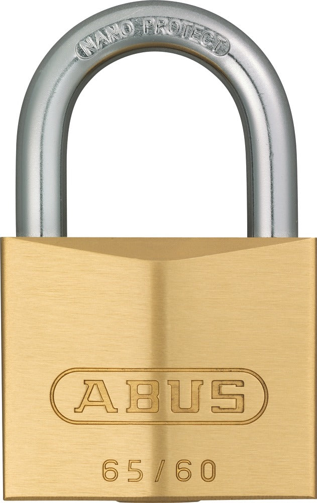 ABUS 65/30 VS Mechanisches Vorhängeschloss – Messing, Bügel 17×15 mm, Ø5 mm, Sicherheitslevel 4, Aussen