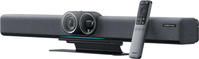 Insta360 Connect Videobar – 4K Ultra HD, 3× digitaler Zoom, 30 fps – Schwarz