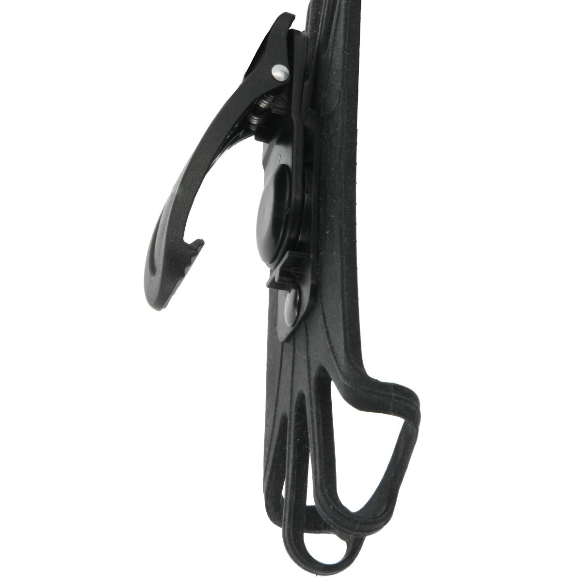 Mobilis 001359 – Spezial-Zubehör – Gürtelclip, Silikon, drehbar 90° – für Smartphones 12,7–17,8 cm – Schwarz