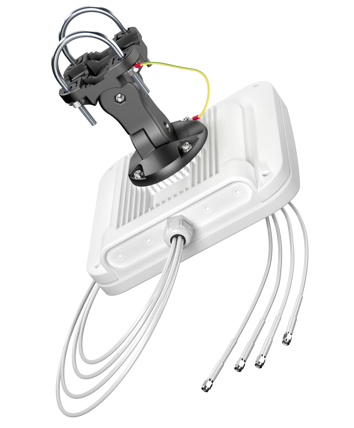 QuWireless 14HV-90-4 – MIMO-direktionale Antenne, 2,4–2,5 GHz, 14 dBi, RP-SMA, IP67, Aussenbereich