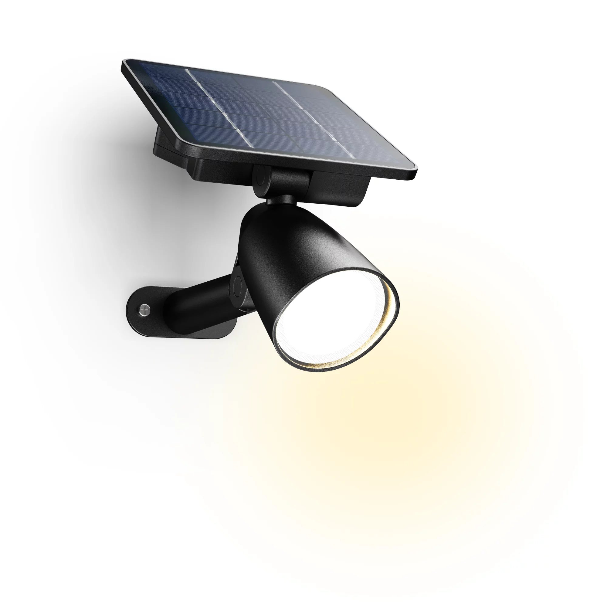 Philips by Signify Philips Aussenwandleuchte – 2700 K – IP44 – Solarbetrieb – mit Bewegungsmelder – Schwarz – Kunststoff