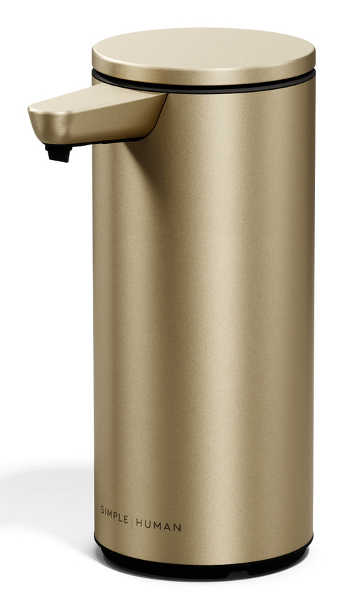 simplehuman ST1102 Automatischer Seifenspender – Tisch – Edelstahl, Gold, Wiederaufladbar