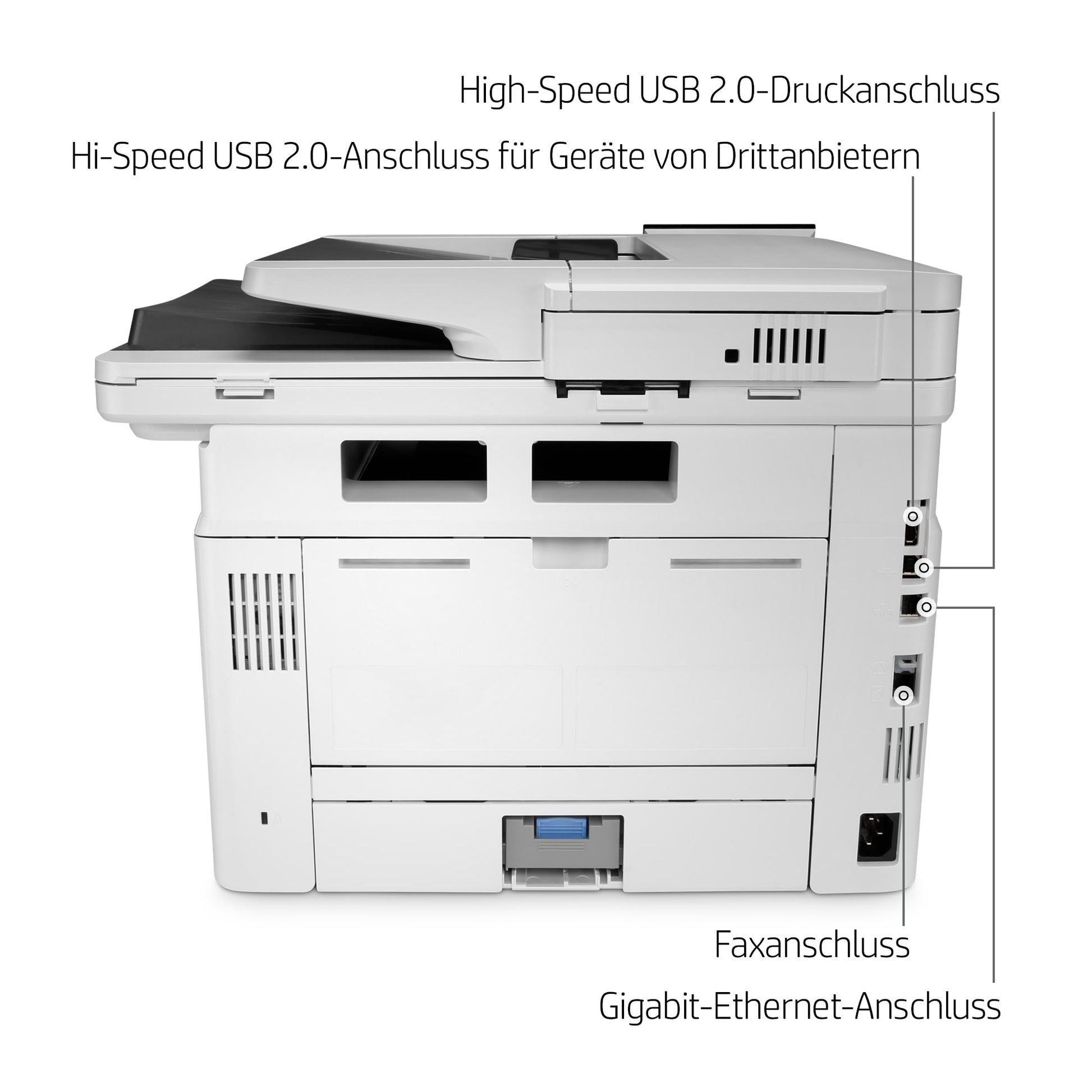 HP LaserJet Enterprise MFP M430f – SW-Laser-Multifunktionsdrucker, A4, 4-in-1, Duplex, ADF, WLAN/LAN