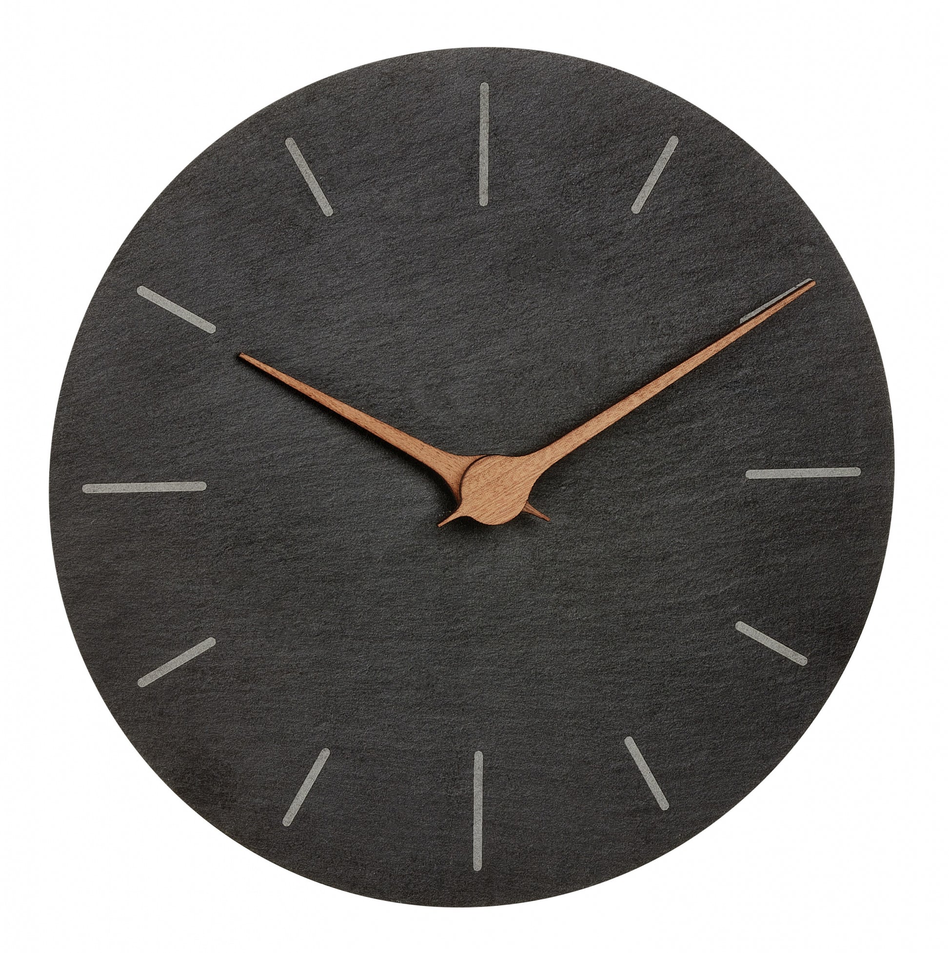 TFA-Dostmann TFA Dostmann Wanduhr – Analog, Ø 25 cm, Schwarz, Holz