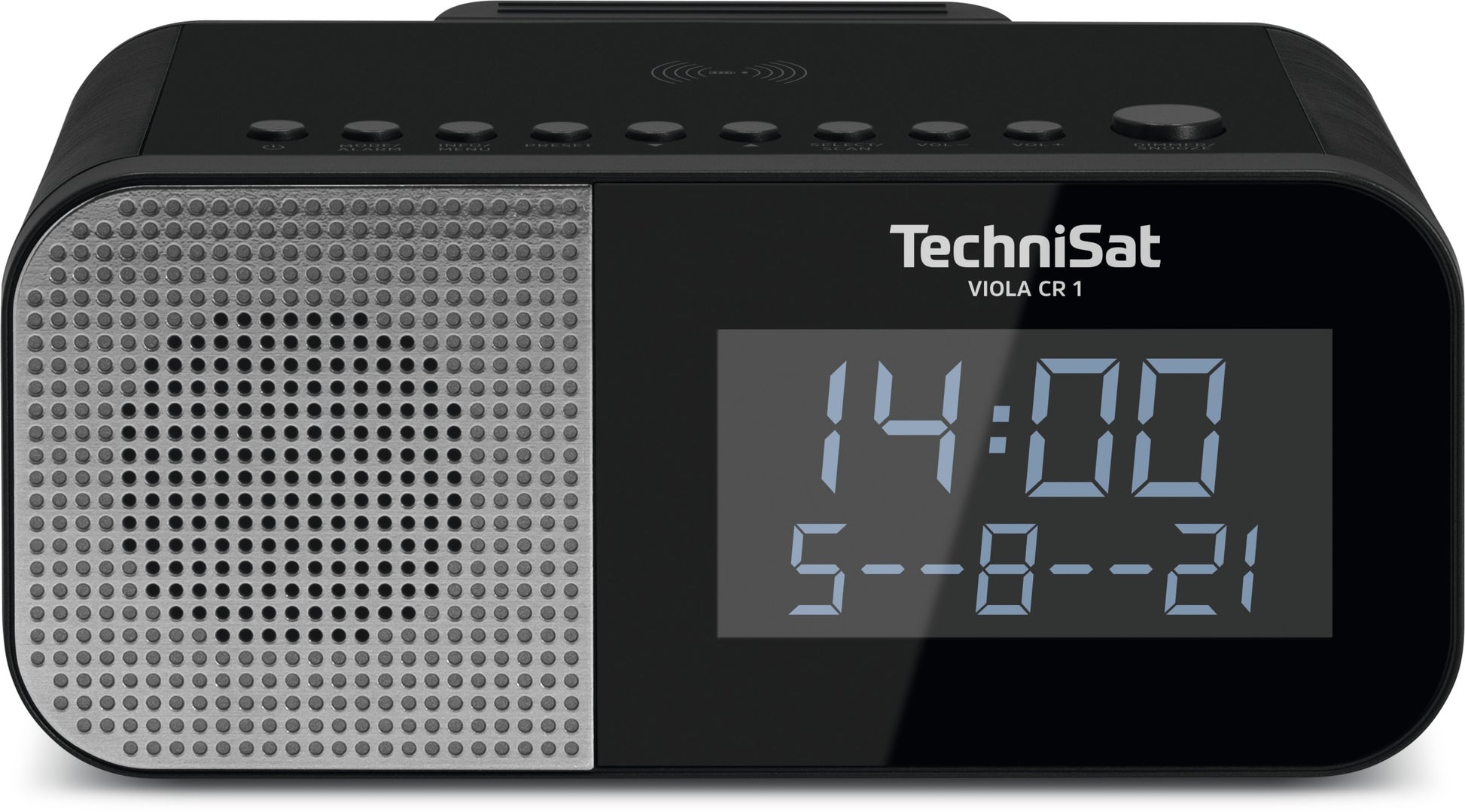 TechniSat Viola CR1 – Radiowecker – DAB+, UKW, Netzbetrieb – Schwarz