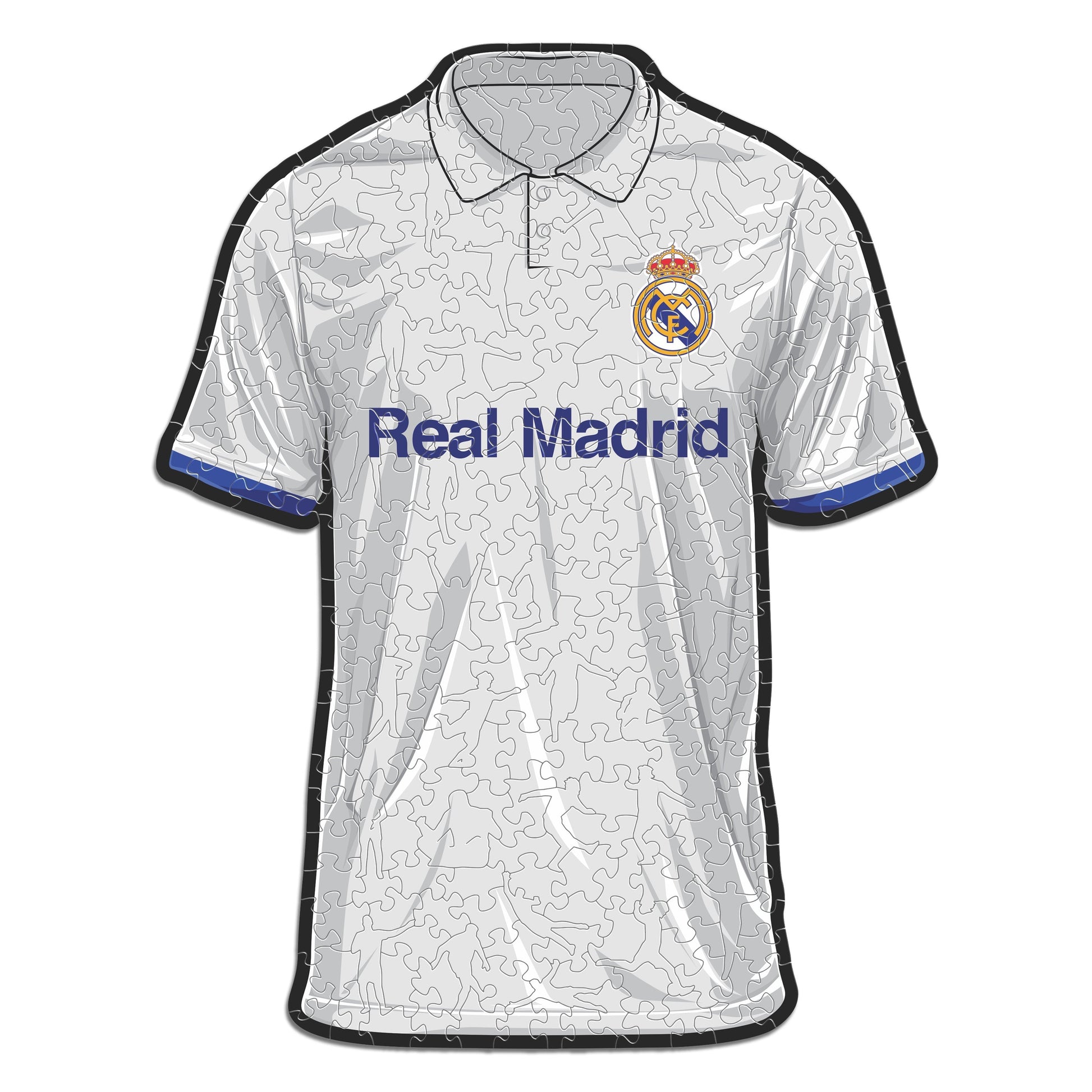 Iconic Puzzles Puzzle Real Madrid CF Trikot – 270 Teile – 30 × 38 cm – ab 10 J. – Holz – weiss